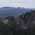 Zwischen den Regenpausen gestern Mittag am Gamrig in der Sächsischen Schweiz...