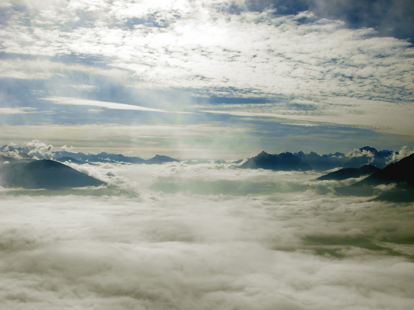 Zwischen den Wolken bei Innsbruck