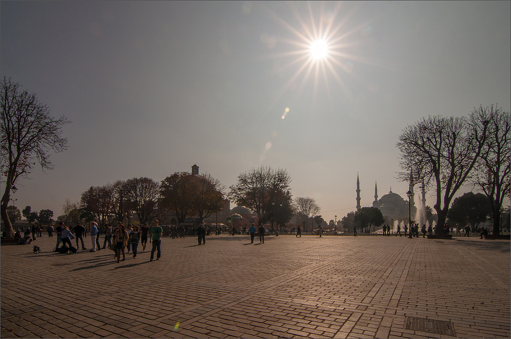 Zwischen Hagia Sophia und der Blauen Moschee