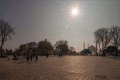 Zwischen Hagia Sophia und der Blauen Moschee