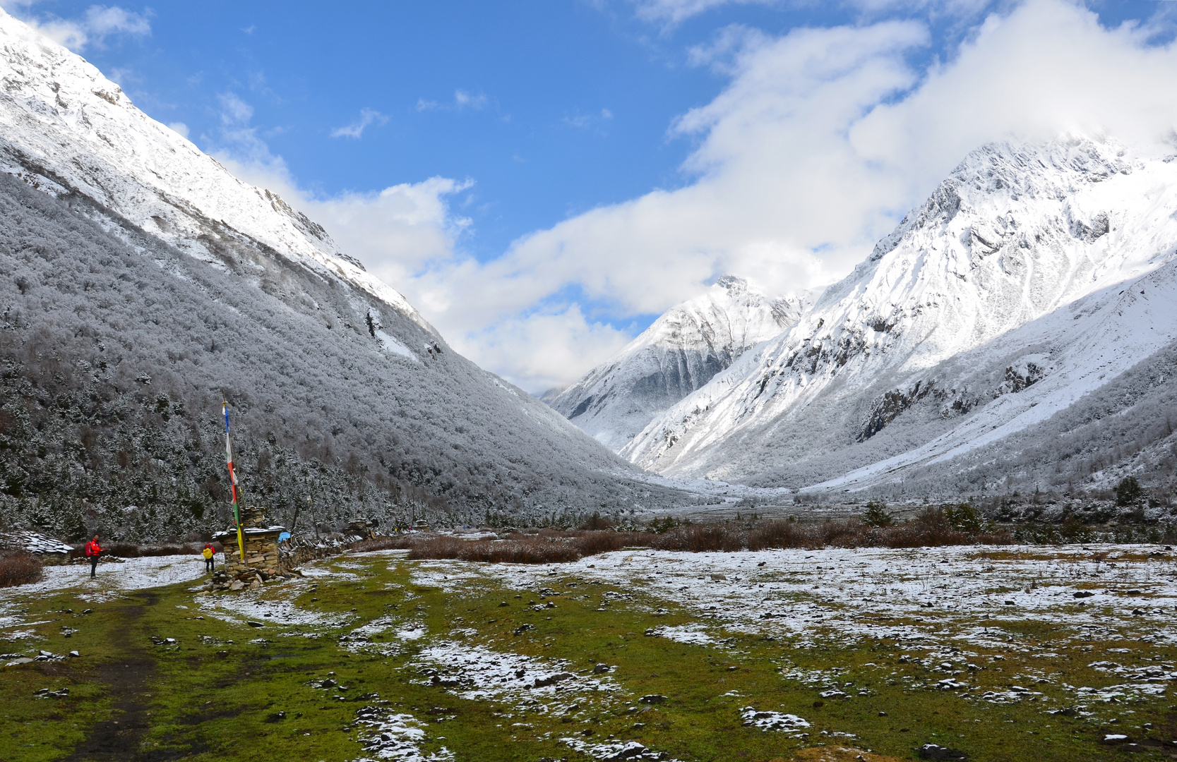 Zwischen Samagaon und Samdo auf dem Manaslu-Trek