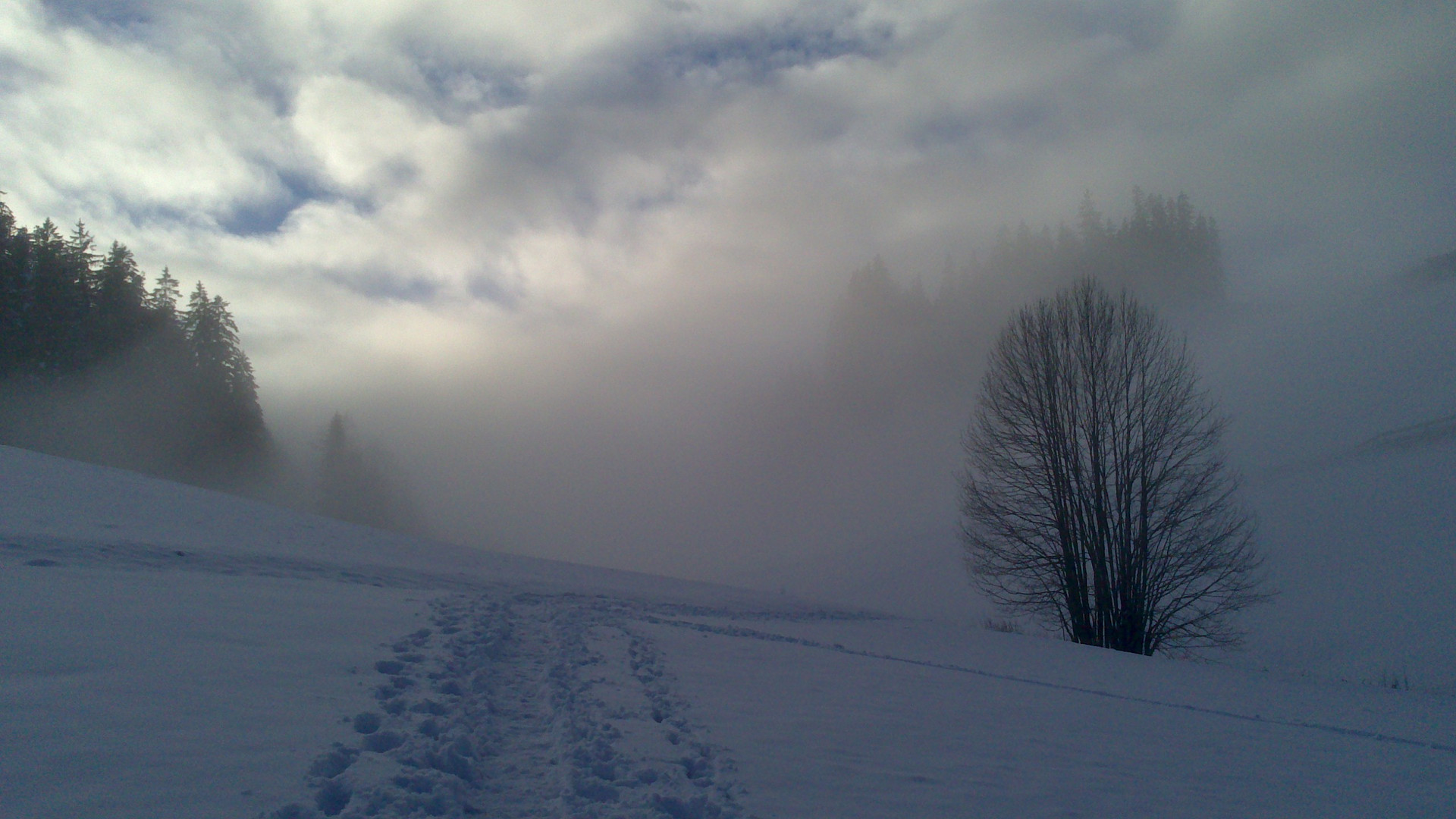 Zwischen Sonne und Wolken