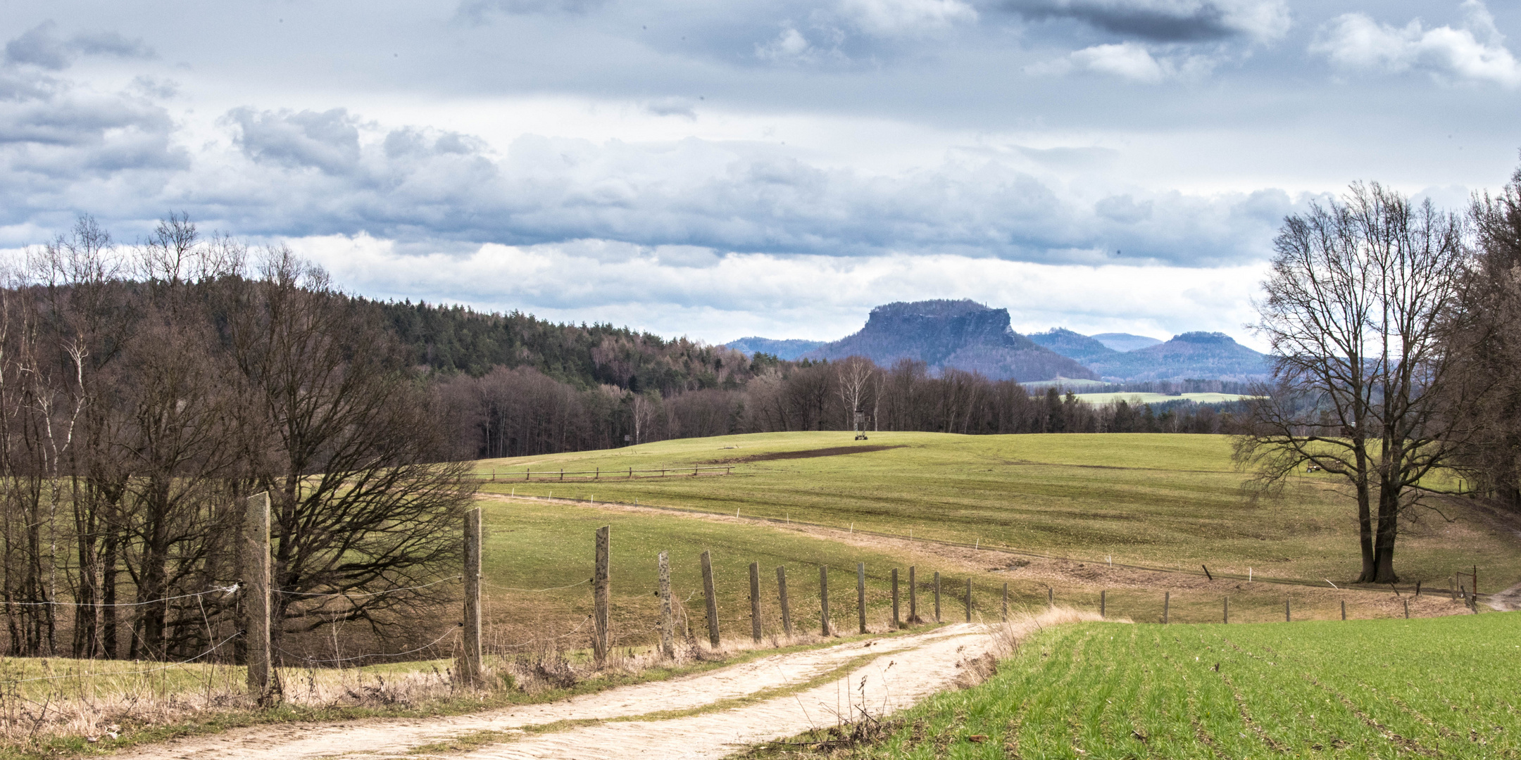 Zwischen Wehlen und Uttewalde hast du den Lilienstein immer dabei 2