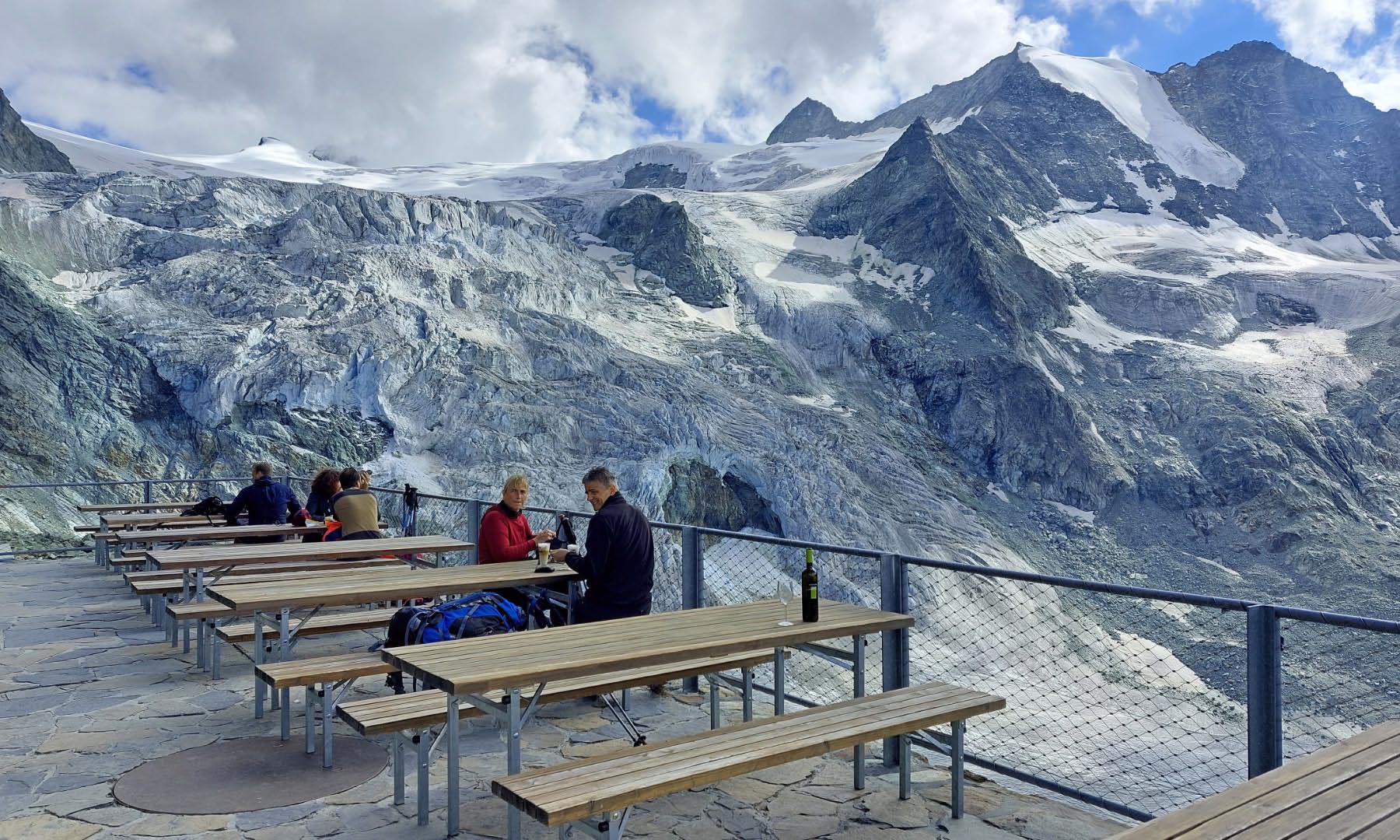 Zwischenhalt in der Moiryhütte