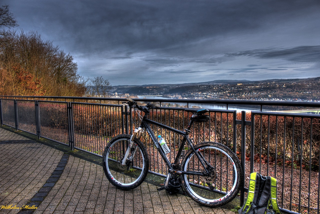 Zwischenstop auf dem Rittersturz Koblenz (MTB-Tour)