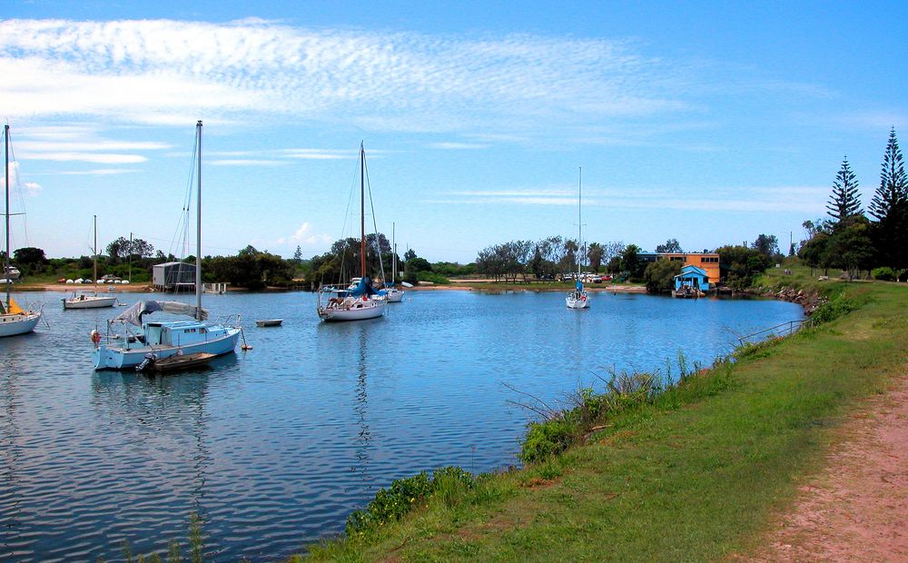 Zwischenstopp am Clarence River in Yamba