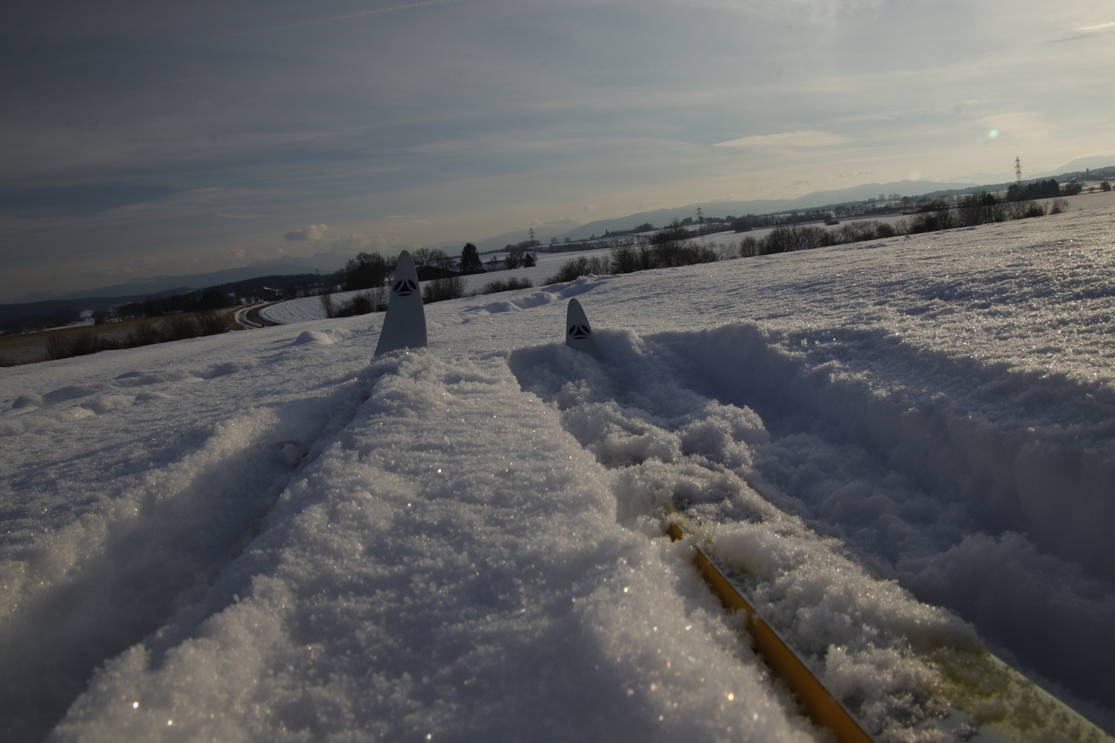 Zwoa Brettln, a gführiger Schnee, des is mei höchste Idee