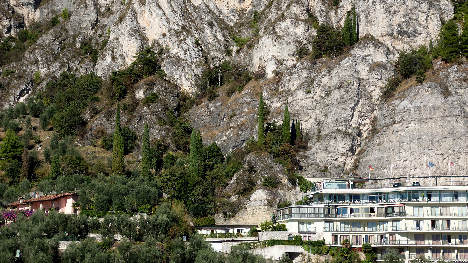 Zypressen über Limone sul Garda