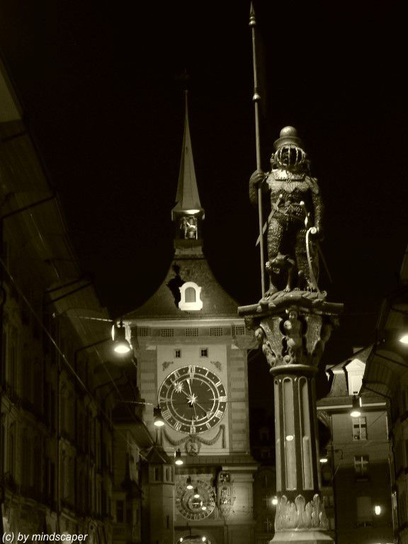 Zytglogge Tower at night, Berne